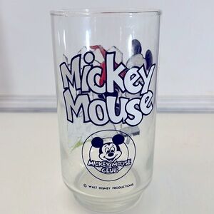 Libby Glass Vintage Mickey Mouse Club Mickey with Pogo Stick